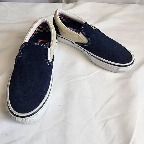 Vans Skate Slip On Dress Blues Turtledove Size Men's 5 Women's 7 - Picture 2 of 13